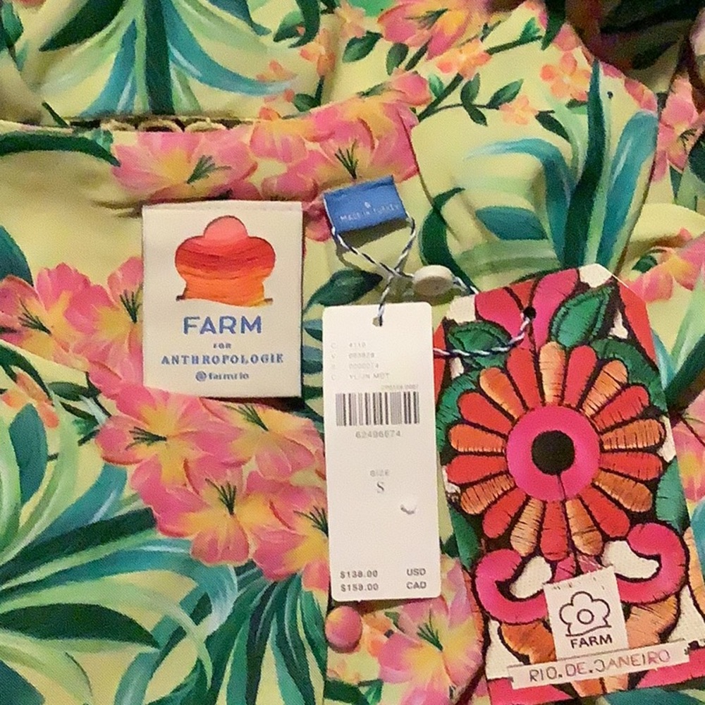 ANTHRO Farm Rio Ruffled Floral Tank - Picture 14 of 14